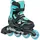 Rollerblade MICROBLADE Schwarz/Hellblau 33-36,5