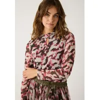 More & More Meshshirt mit Aquarell-Print