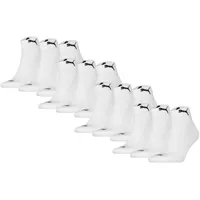 Puma Cushioned Quarter Socken 12er Pack Weiß 43-46