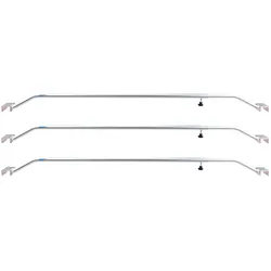 3x Alu-Bügel XL verstellbar 1300 - 2100mm für Anhänger Flach-Planen Planenstütze