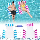 Aufblasbarer Poolstuhl, 2er-set 4-in-1-poolliege, Tragbare Wasserhängematte, Strandaccessoire Für Kinder Und Erwachsene, Meer, Strand, Pool, Party, Urlaub