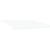VidaXL manuelle einziehbare Markise mit LED Weiß 400x300 cm
