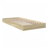 vidaXL Bettgestell ohne Matratze Sonoma-Eiche 90x200 cm Holzwerkstoff