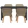 vidaXL Garten Essgruppe 5-tlg. Beige