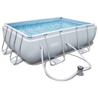 BESTWAY Power Steel Frame Pool Set 282 x 196 x 84 cm inkl. Filterpumpe