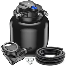 Wiltec SunSun CPA-50000 SET bis 100000l 55W UVC NEO8000 Pumpe Schlauch Teichfilterset