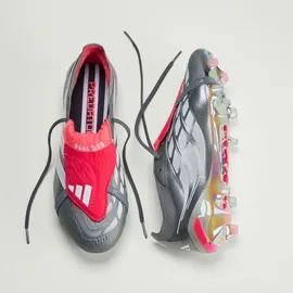 adidas Predator Elite FG Herren Iron Metallic/Cloud White/Lucid Red 45 1/3