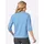 Classic Basics 3/4-Arm-Shirt CLASSIC BASICS "3/4-Arm-Shirt", Damen, Gr. 50, blau (bleu), 100% Baumwolle, unifarben, Rundhals, Shirts 3/4-Arm-Shirt