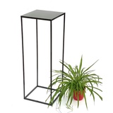 DanDiBo Ambiente DanDiBo Blumenhocker Metall Schwarz Eckig 82,5 cm Blumenständer Beistelltisch 434 Blumensäule Modern Pflanzenständer Pflanzenhocker