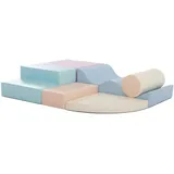 iglu soft play Kletterbausteine Set für Kinder Pastel