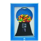 Weqizuerqi Süßigkeiten Spender Rahmen Fasst 7kg Süßigkeiten Und Kann Auch Fotos Oder Kunstwerke Bis Zu Einer Größe Von 29 X 21cm Ausstellen Hängender Spender Bilderrahmen Automaten Snack Container