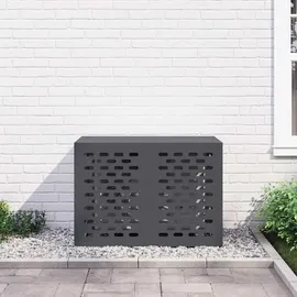 vidaXL Klimaanlagenabdeckung Anthrazit 100x50x70 cm Stahl