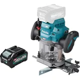 Makita RP 001 GM1 Akku Oberfräse 40 V max. 12 mm Brushless + 1x Akku 4,0 Ah - ohne Ladegerät