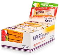 Sanct Bernhard Sport Barre de riz énergétique aux framboises Paquet de 20 barres - 1000 g