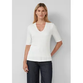 s.Oliver T-Shirt V-Ausschnitt Beige 44