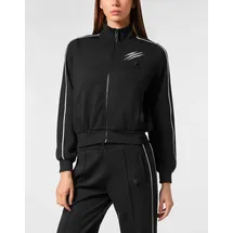 Plein Sport Yoga-Sweatjacke Herren Schwarz/Weiß XL