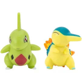 Jazwares Pokémon Battle Figuren Wave 10 (5 bis 8 cm) Larvitar + Feurigel