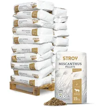 STROY Miscanthus Pellets Einstreu 15kg x 20 Sack 300kg Palette