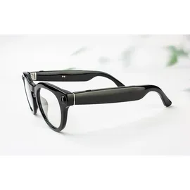 Colmi V03 Smart Glasses, Smarte Brille mit 8MP Kamera, Audio, Bluetooth 5.3, IP65 - Ausführung: Blue Light, Runder Rahmen