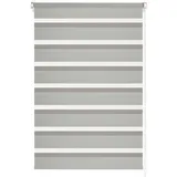 GARDINIA Doppelrollo Easyfix 90 x 150 cm grau