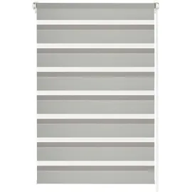 GARDINIA Doppelrollo Easyfix 90 x 150 cm grau