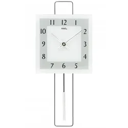 AMS -Wanduhr Silber Quarz 44cm- 7504