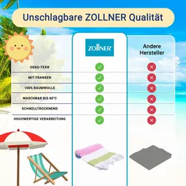 ZOLLNER Hamamtuch 90 x 170 cm mehrfarbig