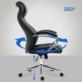 CLP Salford Echtleder Schwarz