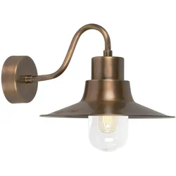 Sheldon 1-flammige Wandlaterne - Gealtertes Messing - SHELDON-BR