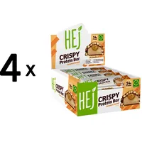 HEJ Natural Crispy Protein Bar Caramel Peanut Riegel 12 x 45 g