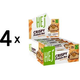 HEJ Natural Crispy Protein Bar Caramel Peanut Riegel 12 x 45 g