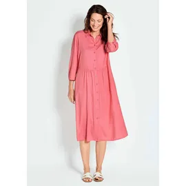 GOLDNER Luftiges Hemdkleid Midi Koralle 54
