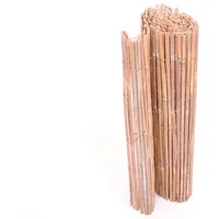Niedrige Bambusmatte Premium gesplittet 100 x 300cm - Balkon Sichtschutzmatte aus Split Bambusrohren 1m x 3m