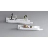 OTTO home Wandboard 90 x 20 x 15 cm Weiß hochglänzend