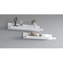 OTTO home Wandboard 90 x 20 x 15 cm Weiß hochglänzend
