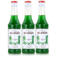 Monin Sirup Waldmeister 0,25L - Cocktails Milchshakes Kaffeesirup (3er Pack)