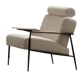 Wohnzimmer Weißer Lehnsessel Moderner Einsitzer Cocktailsessel Möbel