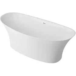 Badewanne Earta 2.0 1700 x 635 x 786 mm freistehend, Inhalt 235 mm, Mineralguss weíß - 93 146 30