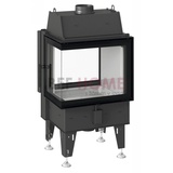 BeF Home Kamineinsatz Twin 7 CL | 7 kW | Eck-Verglassung Links