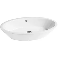 Aufsatz-Waschtisch HAPPY HOUR 700 x 140 x 400 mm, Keramik, weiß - 93 943 99