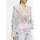 Comma, Feminine Chiffonbluse mit Volant-Details Blau/Mehrfarbig 38