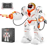 Vevor RC-Roboter Spielzeug für Kinder, programmierbarer ferngesteuerter Smart-Roboter mit Kampfmodus und Kugeln, interaktiver laufender und tanzender Roboter für Kinder ab 3 Jahren, 300 x 135 x 355 mm