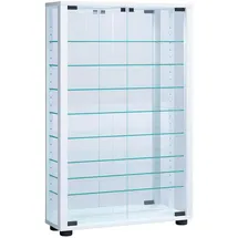 VCM Vitrine Lumo 59 x 18 x 91,3 cm Weiß