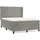 vidaXL Boxspringbett 140 x 200 cm Hellgrau