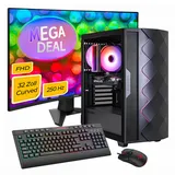 gamemax Gaming-PC MegaDeal Diamond BK 2697 AMD Ryzen 5 5500 4,0 GHz 16 GB RAM 1 TB SSD Windows 11