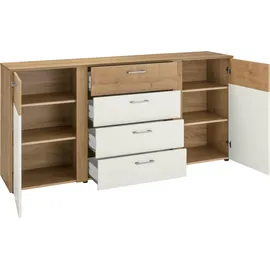 vogl möbelfabrik Kommode Tirent 176 x 84 x 40 cm Eiche Holzwerkstoff weiß/beige