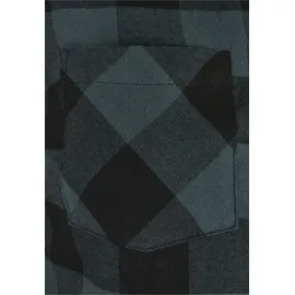 URBAN CLASSICS Turnup Checked Flanell Shirt Blau XS