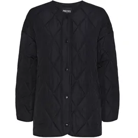 Pieces Steppjacke in Black | Schwarz - XL