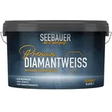 Seebauer-DIY Wandfarbe Premium-Diamantweiß, weiß, Dispersionsfarbe, matt, 10 Liter