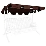 ANGERER Freizeitmöbel GmbH Hollywoodschaukel Sonnendach Universalgröße - passend für viele Hollywoodschaukeln - Schaukeldach Made in Germany (Swingtex braun, Universalgröße)